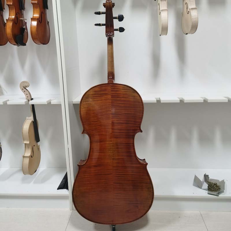 Wholesale professional natural flamed handmade cello with lowest price