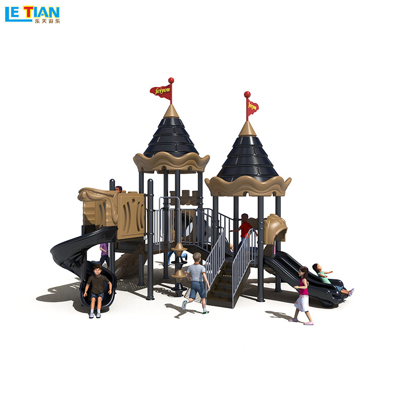 Letian High quality china playground equipment school children toy big slide outdoor playground slide