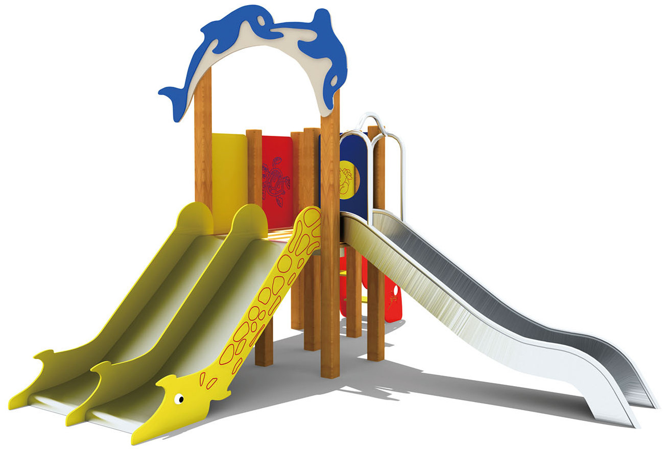 kids outdoor playground with stainless steel slide kids playground outdoor plastic slide