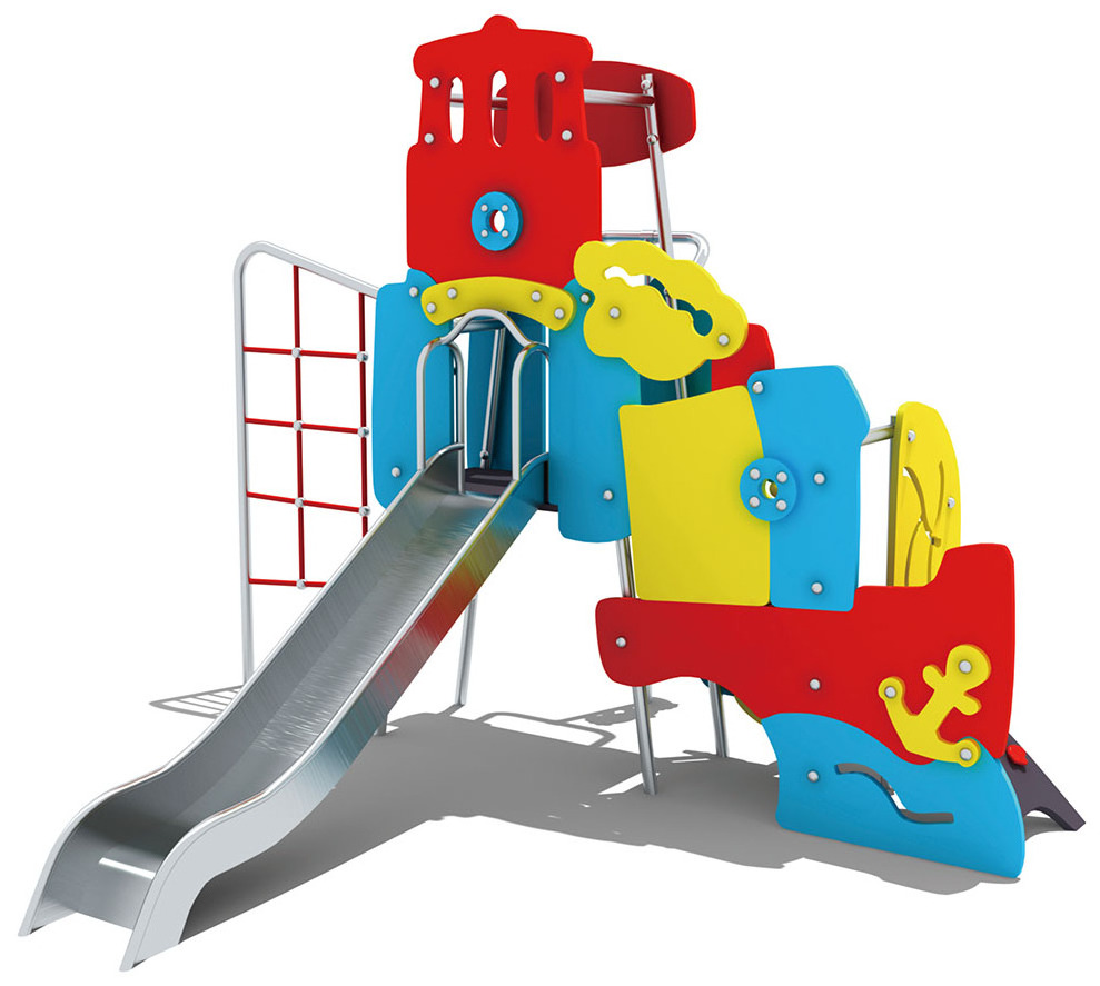 kids outdoor playground with stainless steel slide kids playground outdoor plastic slide