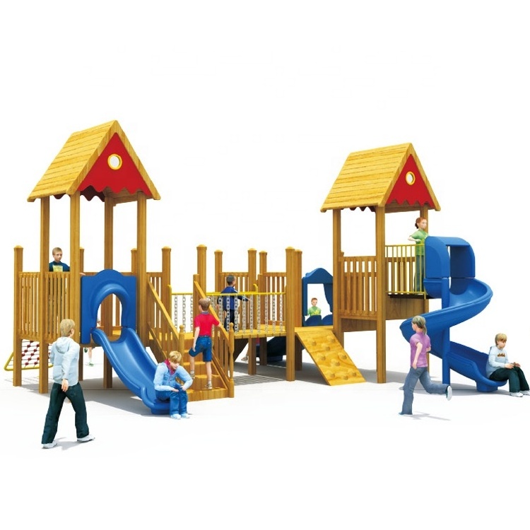 swing sets wooden playground outdoor kids plastic swing and slide set