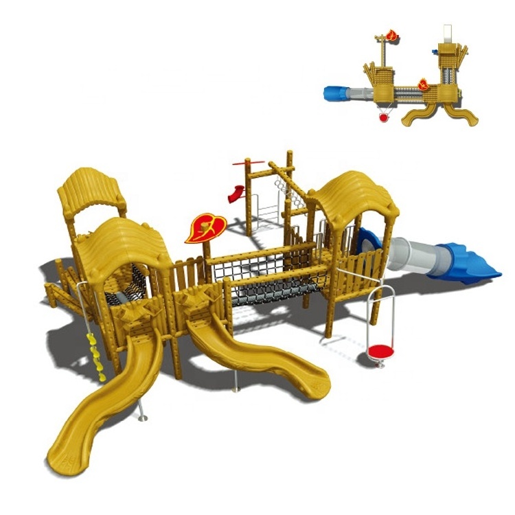 swing sets wooden playground outdoor kids plastic swing and slide set