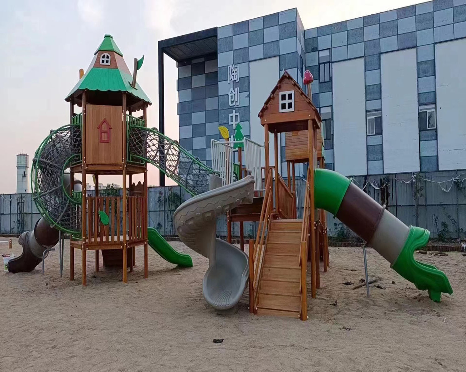 Wholesale Outdoor Playground Play Set Children wooden outdoor playground for kids