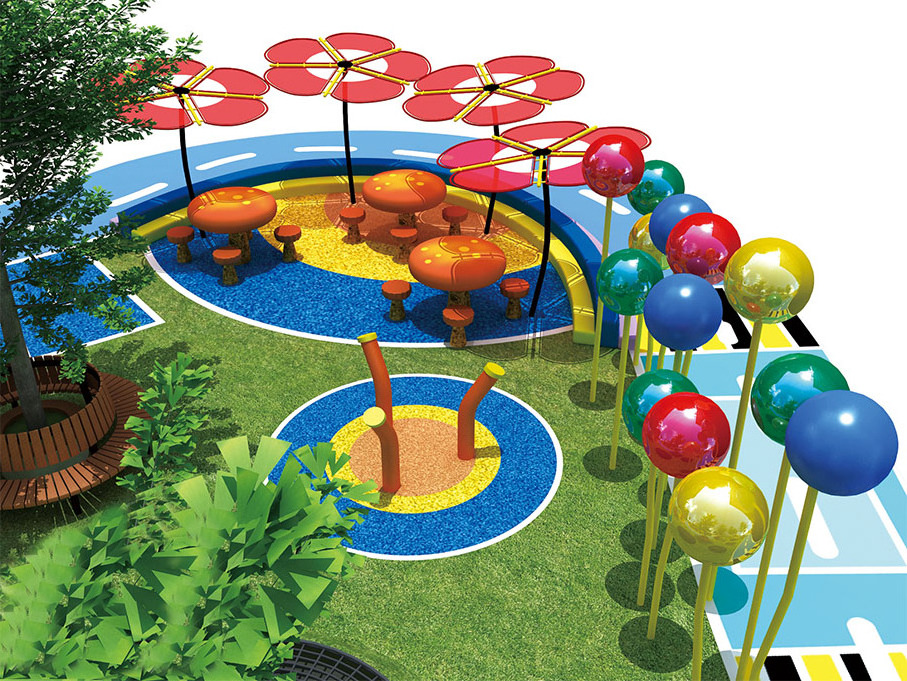 Theme park kids games Children outdoor playground equipment slides for sale set