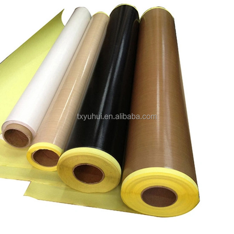 Chemical Resistant Non Stick Tefloning PTFE Glass Fiber Tape With Back Silicone Glue