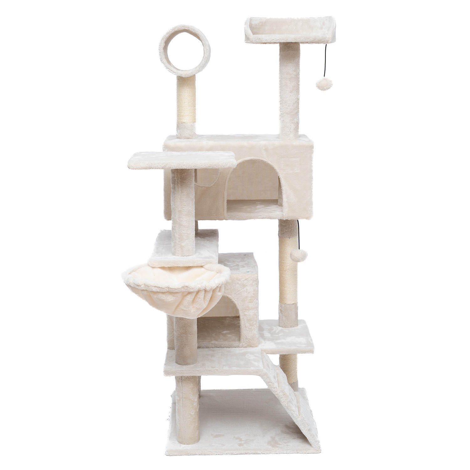 Wholesale Sisal Castle Modern Large Big Climbing Scratch Pet Scratcher Wood Condo Furniture Tower Cat Tree