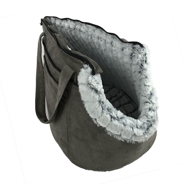 Yangyang Pet Factory Direct Soft Fancy Warm Fleece Carrying Outdoor Travel Portable dog cat carry bag