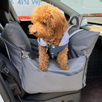 Multifunction High Quality Design Waterproof With Safe Belt And Dog Leash Travel Booster Seat Bag For Dog Car Pet Carrier Bed