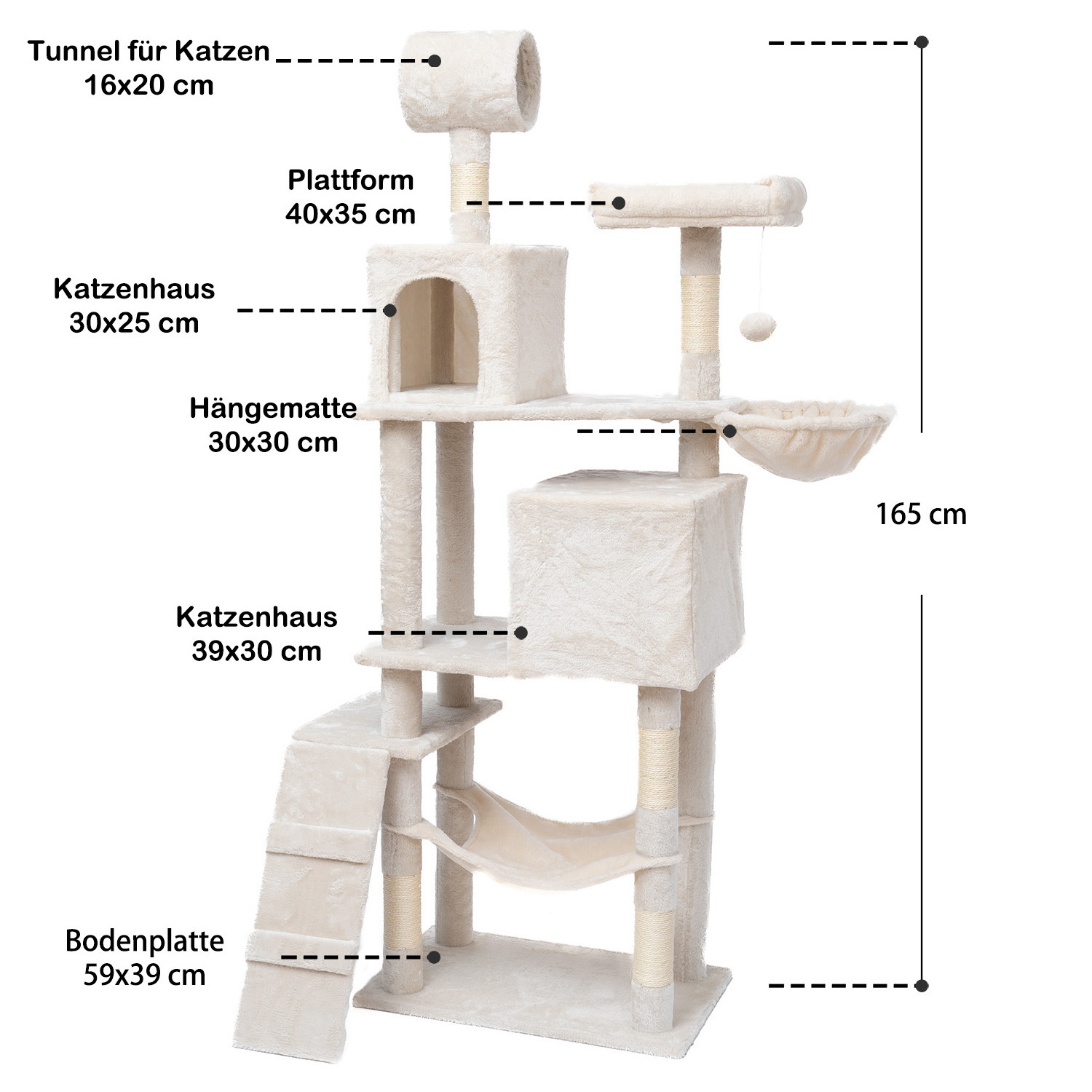 YANGYANGPET pet toy two big cat apartment luxury huge wood cat tree With Plush