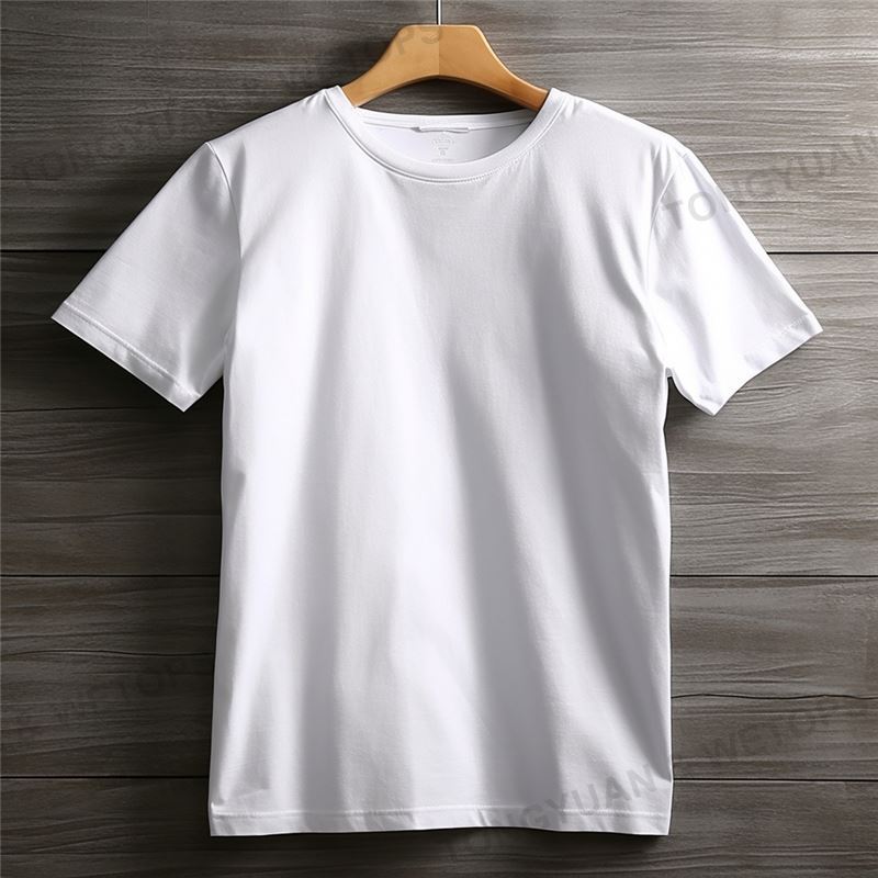 Plus Size Cheap Custom Wholesale Blank Men Women Summer T Shirts Round Neck Sleeve Men Solid White T Shirts Embossed Tshirt