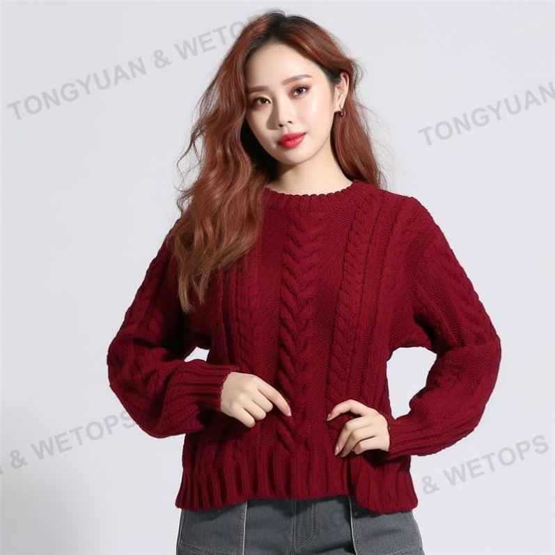 2023 OEM Factory Latest Design High Quality Womens Plus Size Clothing Knitted Sweater For Women