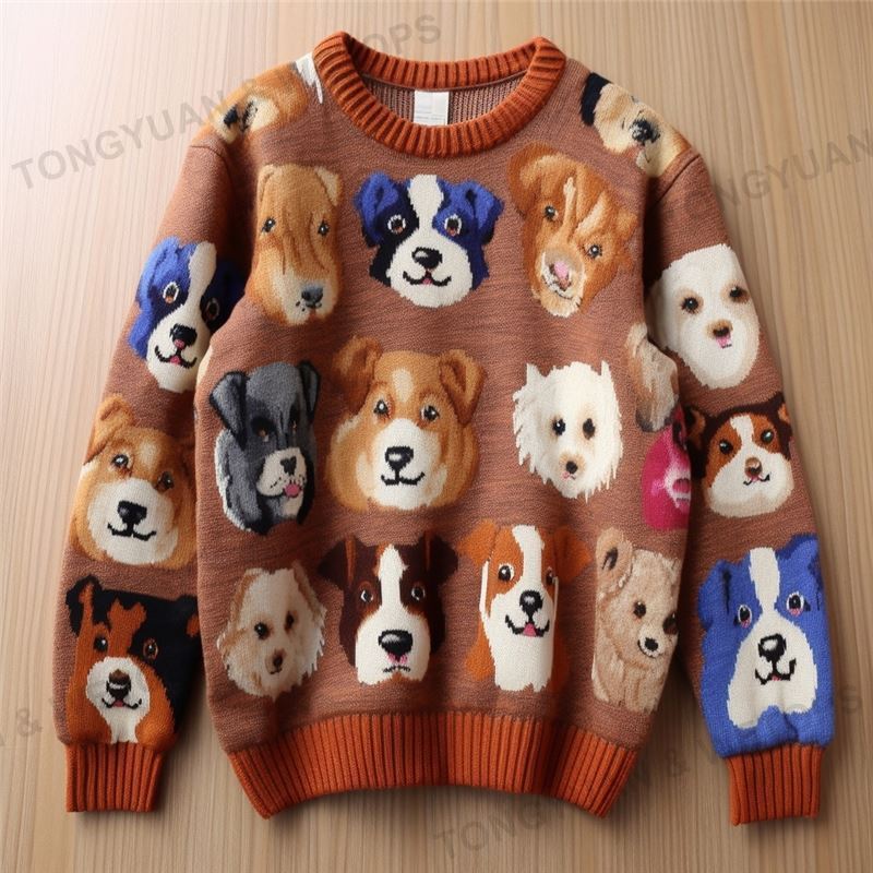 Womens Plus Size Cardigans Sweater Women Pet Dog Cashmere Mohair Knit Pullover For Ladies Wool Plus Size Sweaters