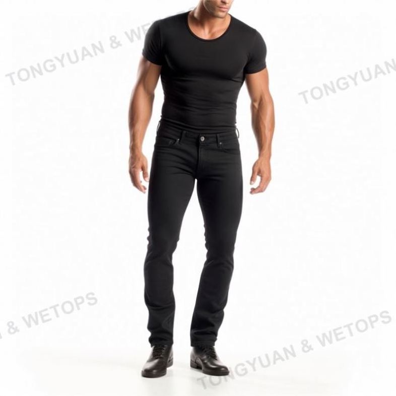 Custom Men's Denim Blank Jeans Wholesale Breathable Men Jeans Pants Skinny Fitting Men's Trousers Jeans