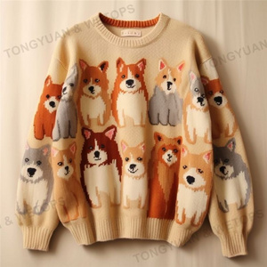 Womens Plus Size Cardigans Sweater 100% Cotton Women Pet Dog Cashmere Mohair Knit Pullover For Ladies Wool Plus Size Sweaters