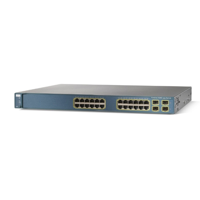 High performance WS-C3560G-24PS-S Original 3560 24ports 10/100/1000T PoE + 4 SFP + switch with good price in sale