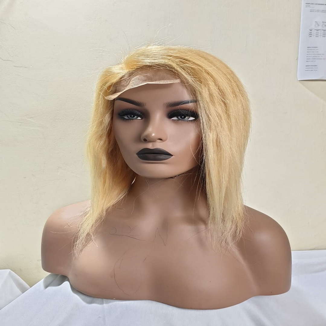 613 BLONDE WIG WITH SWISS LACE 16-30 INCHES LONG TOP QUALITY BLONDE HAIR  Medium High Density LEADING INDIAN WIG VENDOR