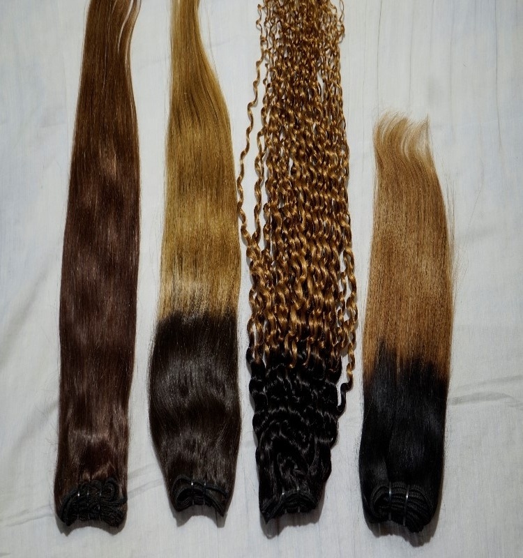 Cheap INDIAN ombre human hair 10-26inch colored 1b/red hair weave two tone ombre remy hair weave