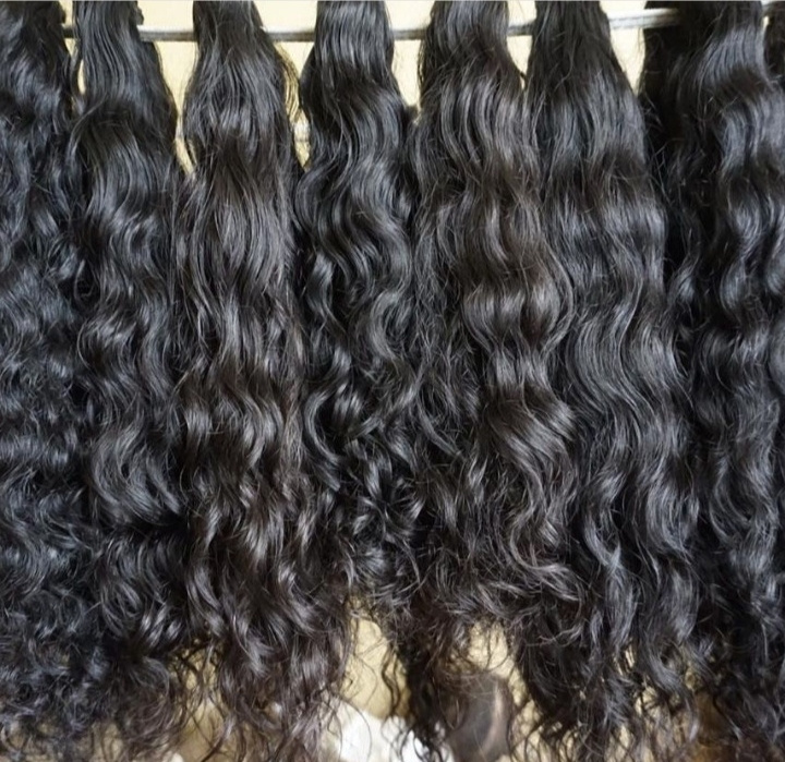 Raw Cuticle Aligned Indian Temple hair  -  Double Drawn Single Donor Hair -  Wholesale Price