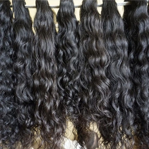 Raw Cuticle Aligned Indian Temple hair  -  Double Drawn Single Donor Hair -  Wholesale Price