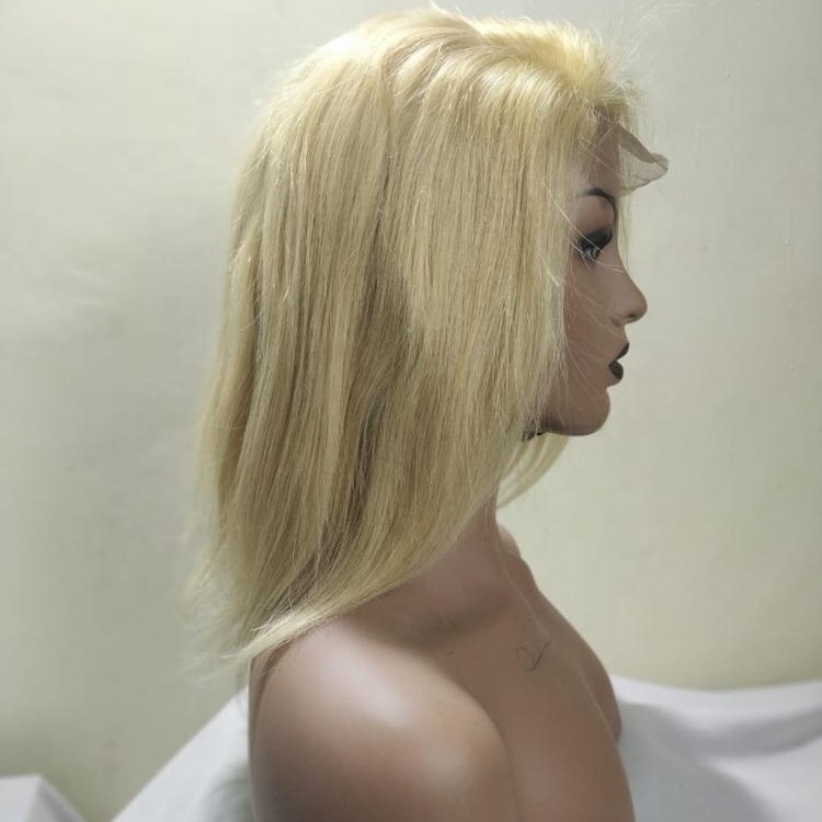 SINGLE DONOR BLONDE HAIR WIGS MANUFACTURER BEST QUALITY REAL HUMAN HAIR WIGS AT WHOLESALE PRICE