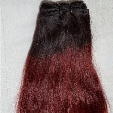 Cheap INDIAN ombre human hair 10-26inch colored 1b/red hair weave two tone ombre remy hair weave