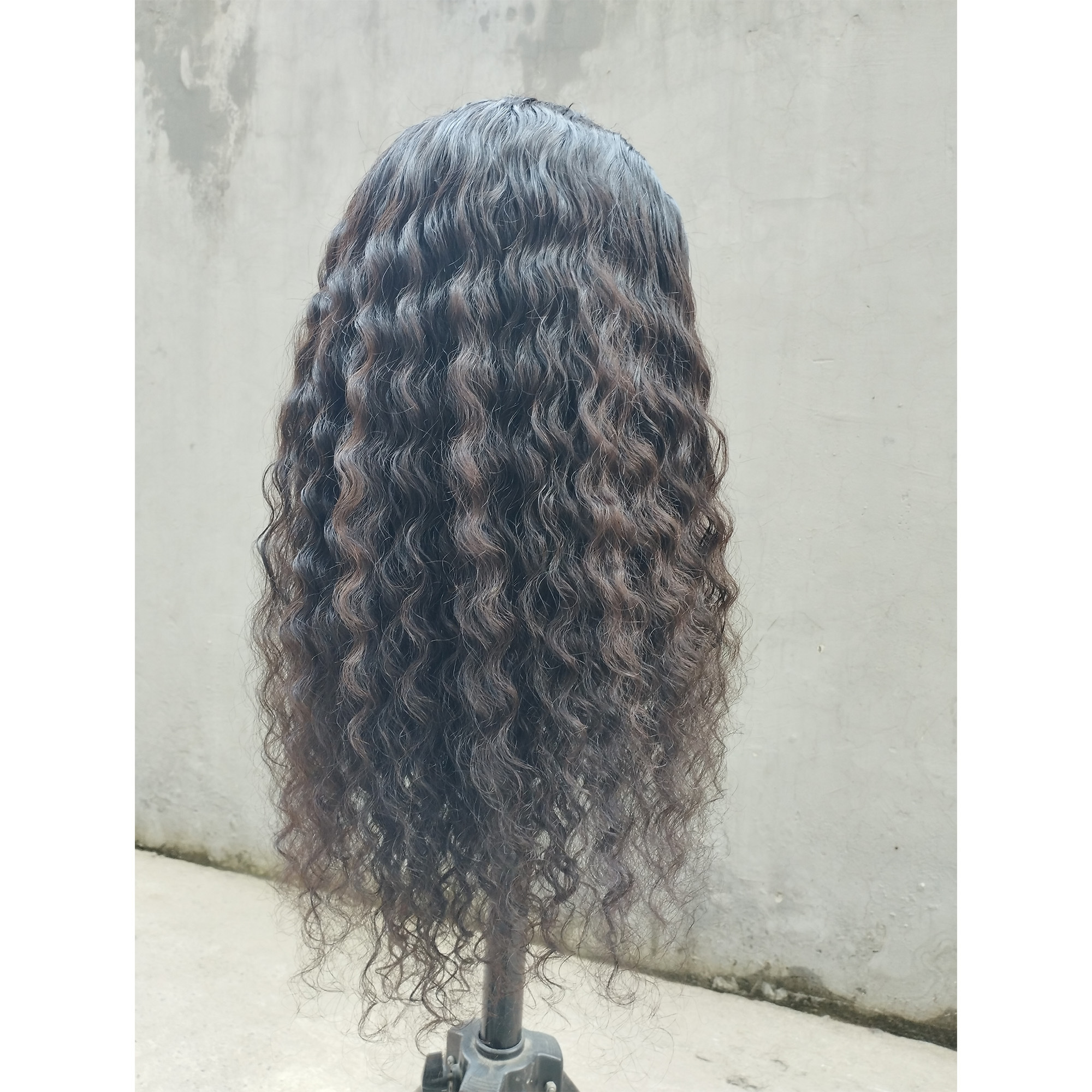 WHOLESALE NATURAL 100% UNPROCESSED MEDIUM AND HEAVY DENSITY FRONTAL FULL LACE CURLY HAIR WIGS