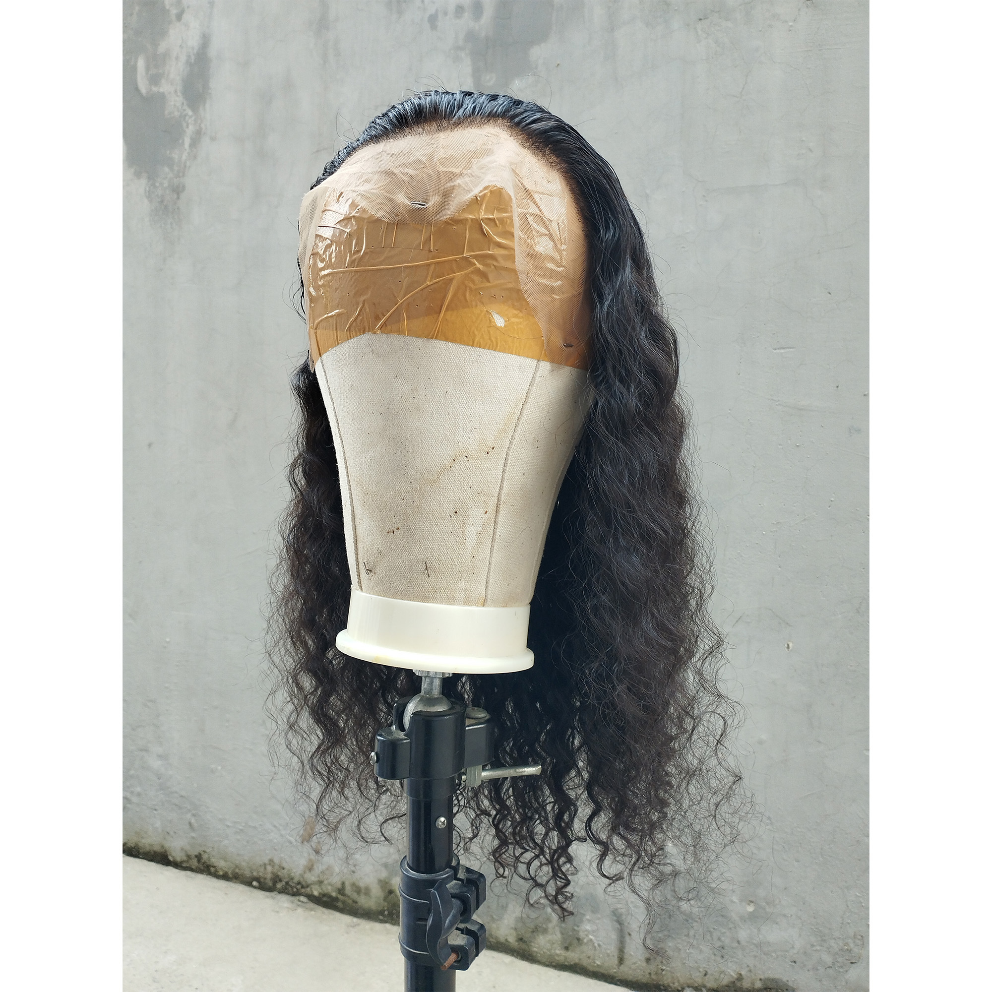 WHOLESALE NATURAL 100% UNPROCESSED MEDIUM AND HEAVY DENSITY FRONTAL FULL LACE CURLY HAIR WIGS