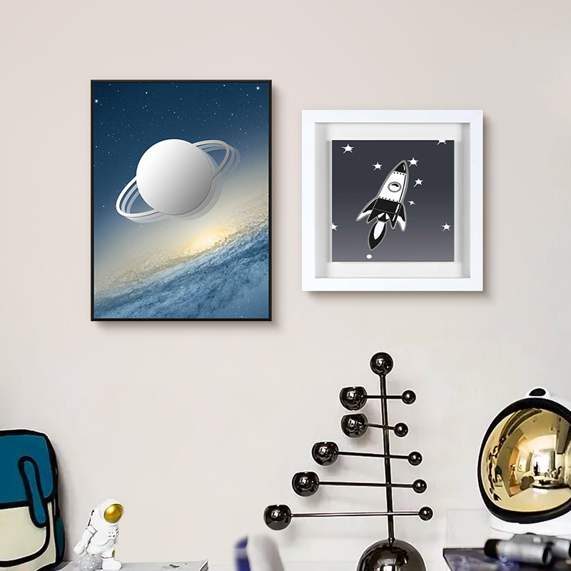 2022 astronaut space odyssey framed art pre prints abstract home modern wall canvas painting canvas for kids