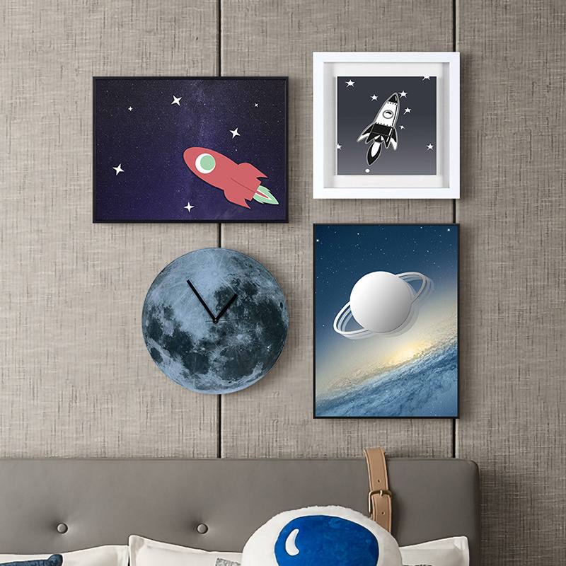 2022 astronaut space odyssey framed art pre prints abstract home modern wall canvas painting canvas for kids