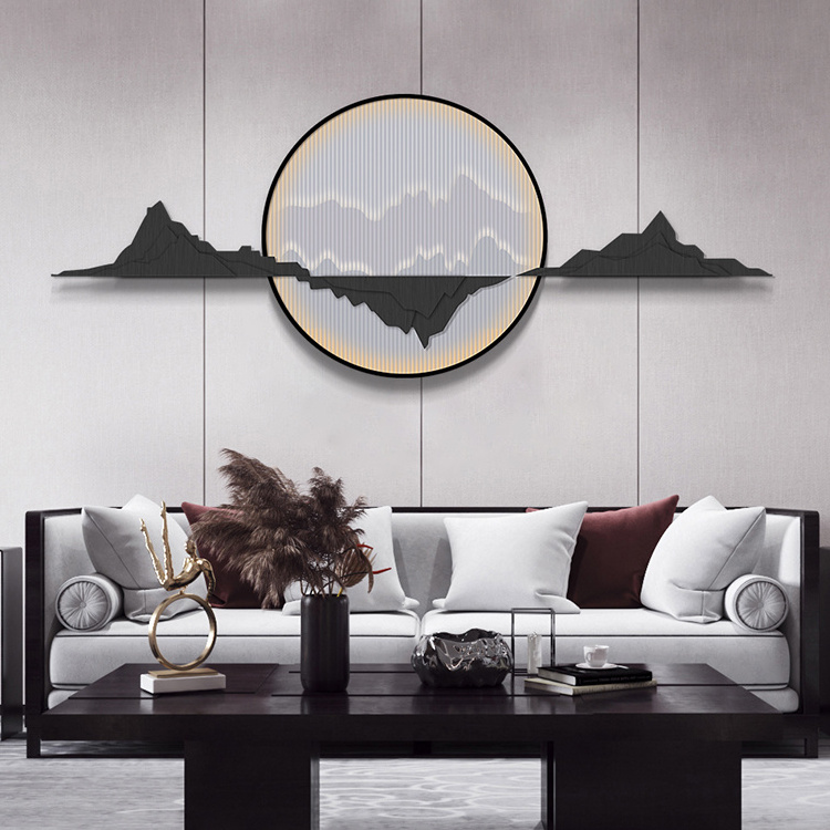 Artist original design Modern Home interior handmade decoration Moon cloud shape Stainless steel 3d wall decor metal art