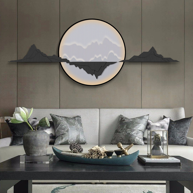 Artist original design Modern Home interior handmade decoration Moon cloud shape Stainless steel 3d wall decor metal art