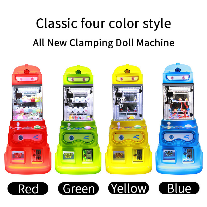 Factory Wholesale Kids mini doll Claw game Machine Coin Operated small Toy Grabber Crane Claw Machines with