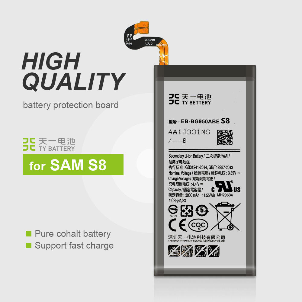 For samsung galaxy S6 S7 S8 battery Original Replacement Standard Mobile Phone Li-Ion 3.85V Battery For Samsung S8 G950 Battery