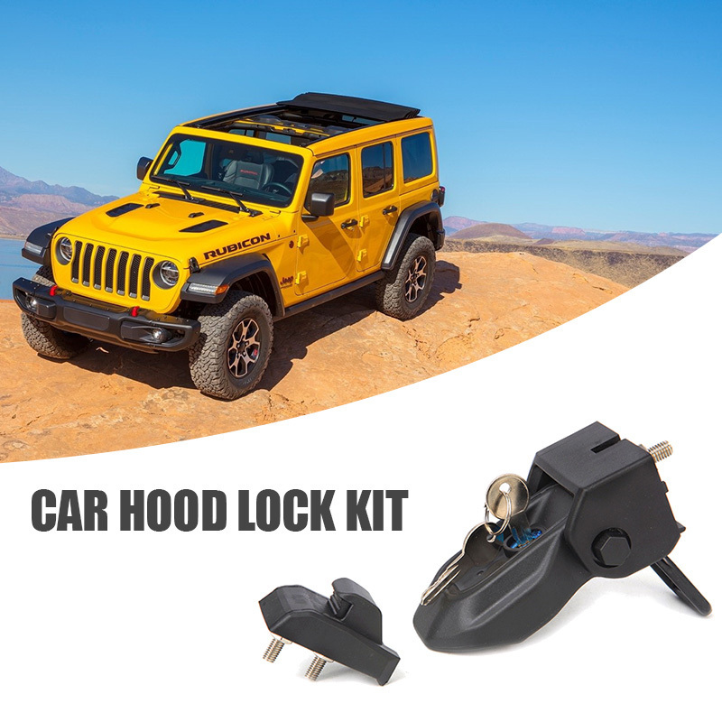 Direct Selling Stainless Steel Hood Latches Hood Lock Catch Latches Kit For Jeep Wrangler JK JL  JT