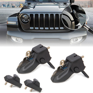 Direct Selling Stainless Steel Hood Latches Hood Lock Catch Latches Kit For Jeep Wrangler JK JL  JT