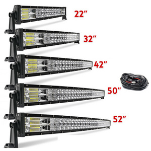 Universal 2 Row Barra Led 22" 32" 42" 50" 52inch 12d Flood Spot Offroad 4x4 Car Truck Led Light Bar Off Road Led Bar Light