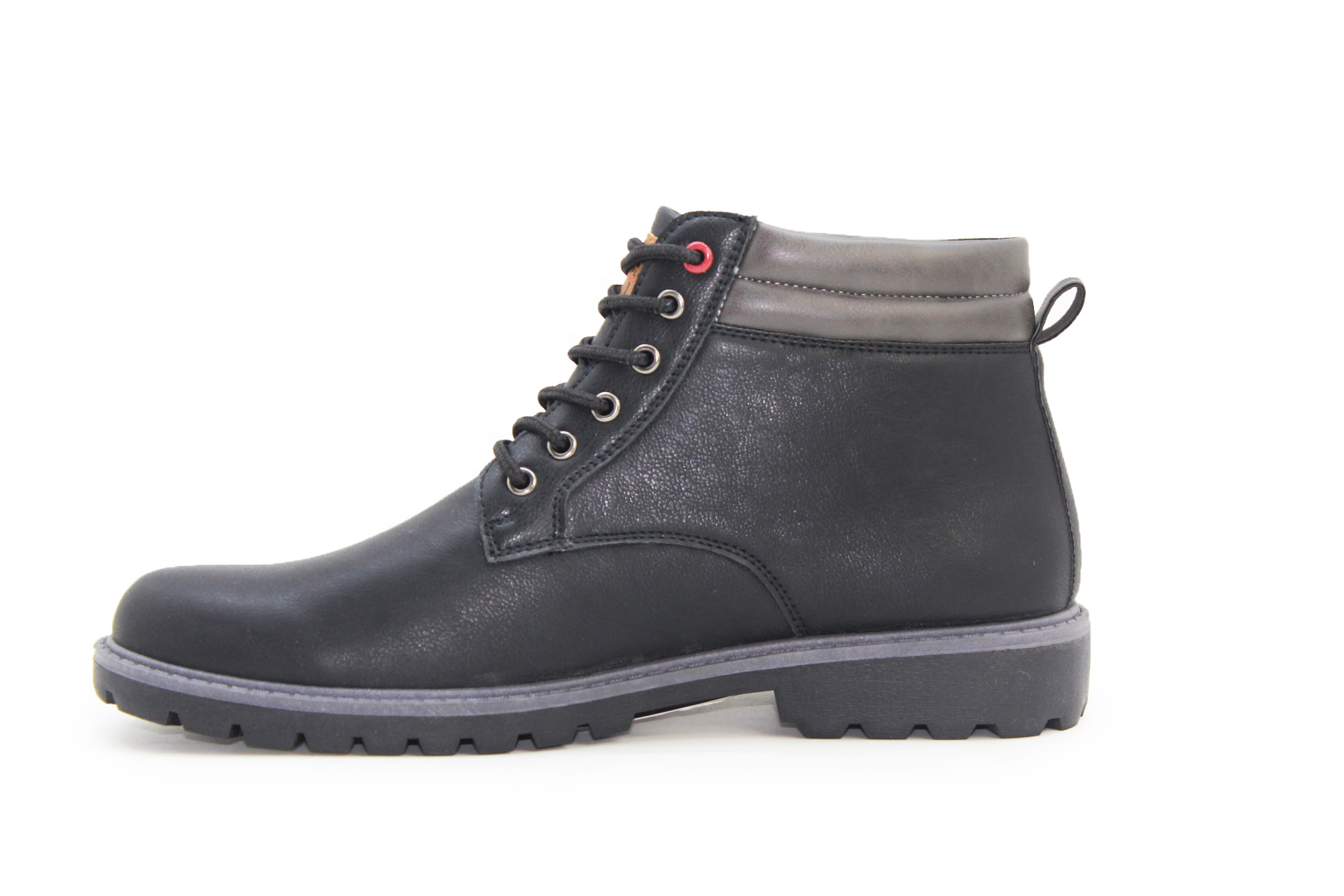 Work Style Round Toe Lace Up High Top Men's Casual Tooling Boots