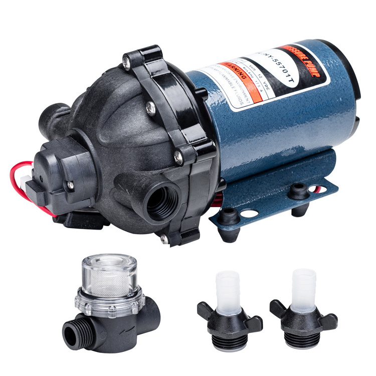 LifeSRC  Deck Wash Pump Kit 70PSI High Pressure Best Marine Saltwater Washdown Pump for Boat