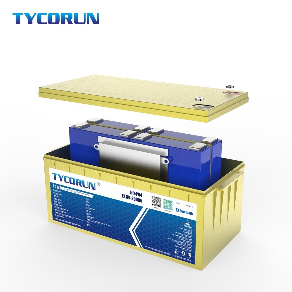 Tycorun Solar lithium ion battery 12v 50ah 100ah 120ah 150ah 200ah 300ah 400ah Rv Golf Cart lifepo4 battery pack