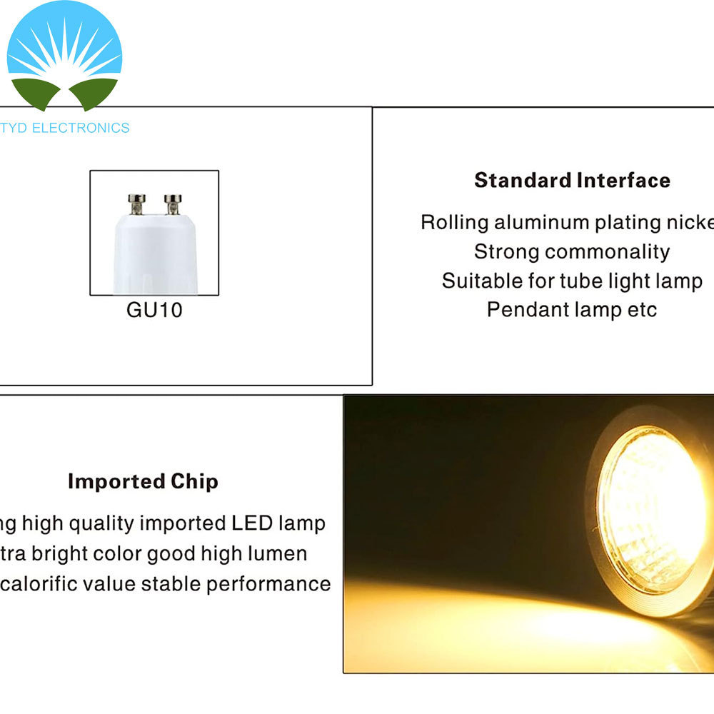 Led Bulb Dimmable, 12w 1080 Lumen High Brightness Cob Flood Spotlight, Equivalent 100w Halogen Lamp, Suitable for Track Lighting