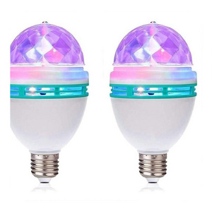 NEW LED 360 Rotation RGB Crystal Magic Ball Light Bulb 3w 5W 7W 10W E27 B22 Base Colorful Stage Lights Led Disco Light Bulb