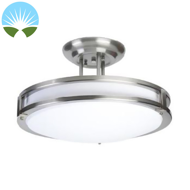 Best Selling Classic Oval LED Ceiling Light 32 inch Round Shape White Acrylic Brushed Nickel LED 50W 60W Ceiling light