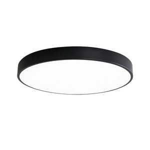 Hot Sell Surface Mounted Metal Ultra Thin Multicolor Pink Black Yellow Green Blue Round Led Ceiling Light for bedroom living roo