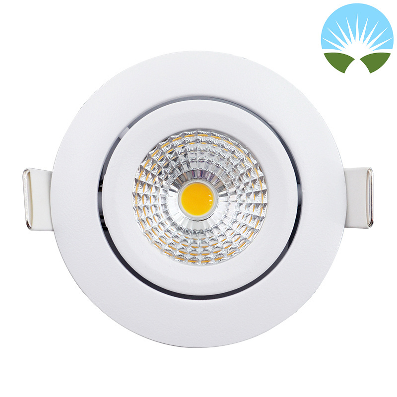 2023 Commercial Indoor 3CCT Round Spotlight Round LED Downlight Recessed 7W 10W 15W 20W 30W Spotlight LED COB Downlight