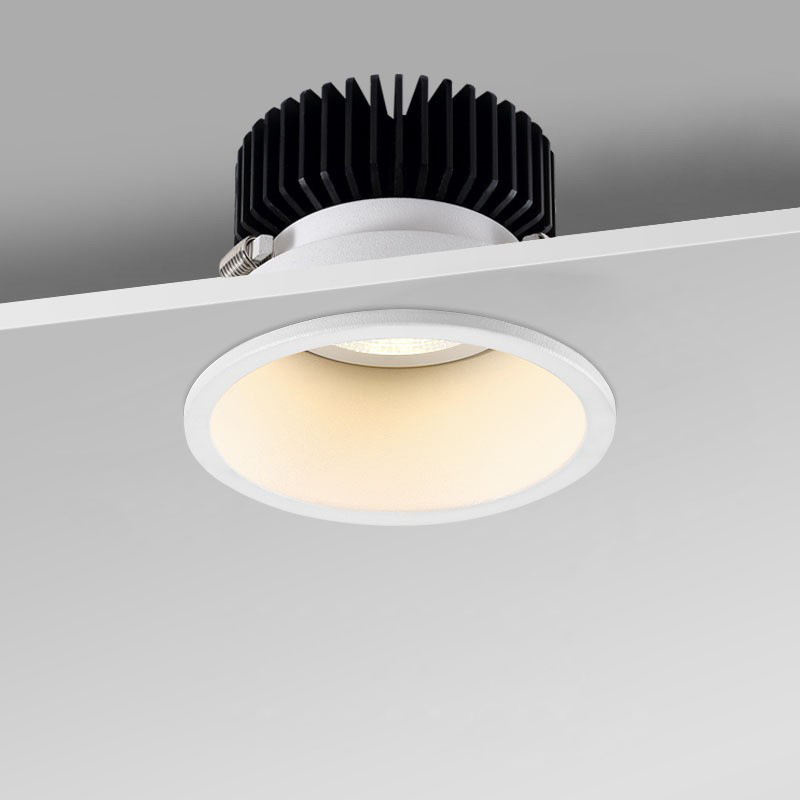 Hot Sell Good Light Transmittance Adjustable Led Downlight Office Home Hotel Round Ceiling Recessed Aluminum COB LED Spotlight