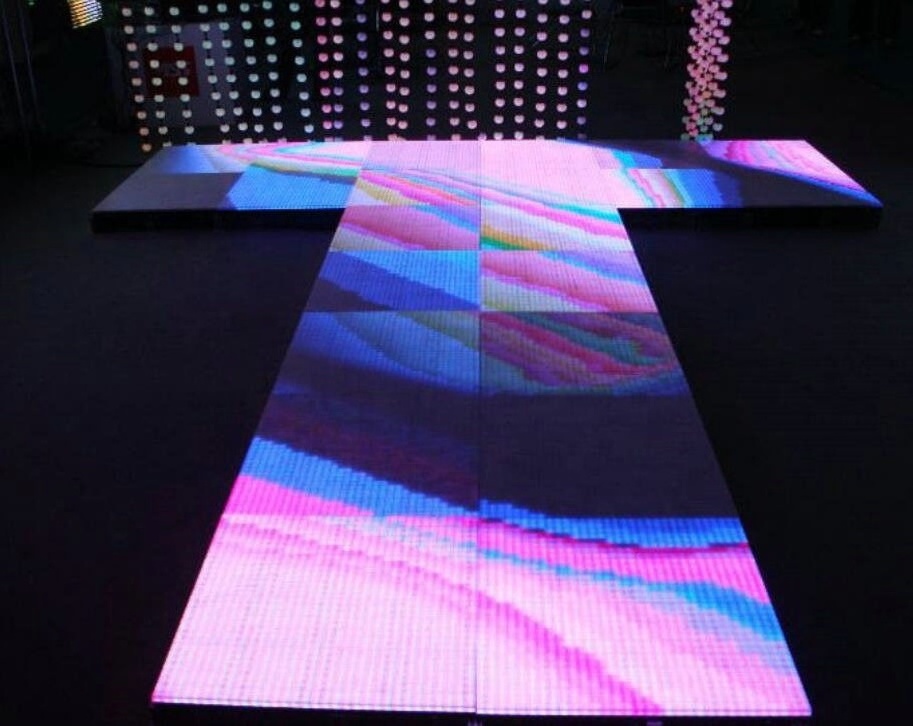 TY New design cool effect make programmable led dance floor mat