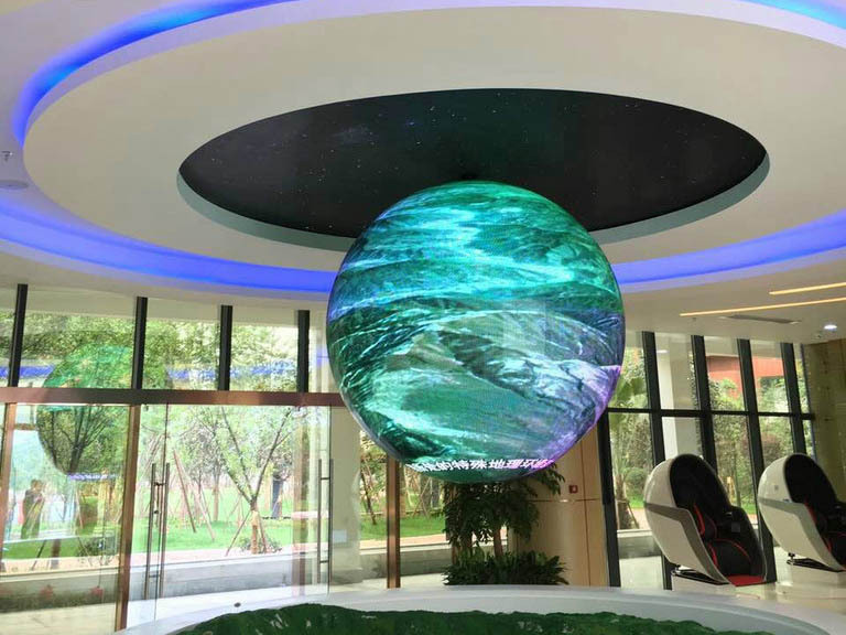 TY New design Indoor Full color 3D ball 360 p4 sphere led display globe led ball display