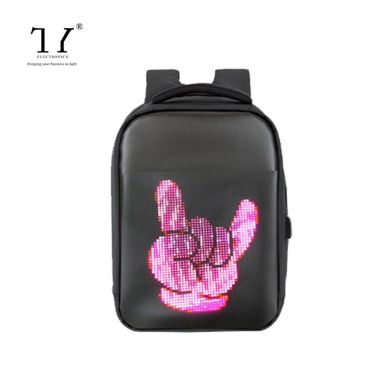 Fashion full color  led bag Waterproof LED advertising sport bag for travel