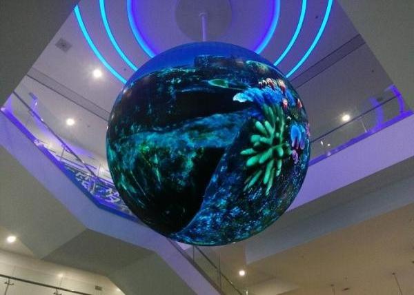 TY New design Indoor Full color 3D ball 360 p4 sphere led display globe led ball display