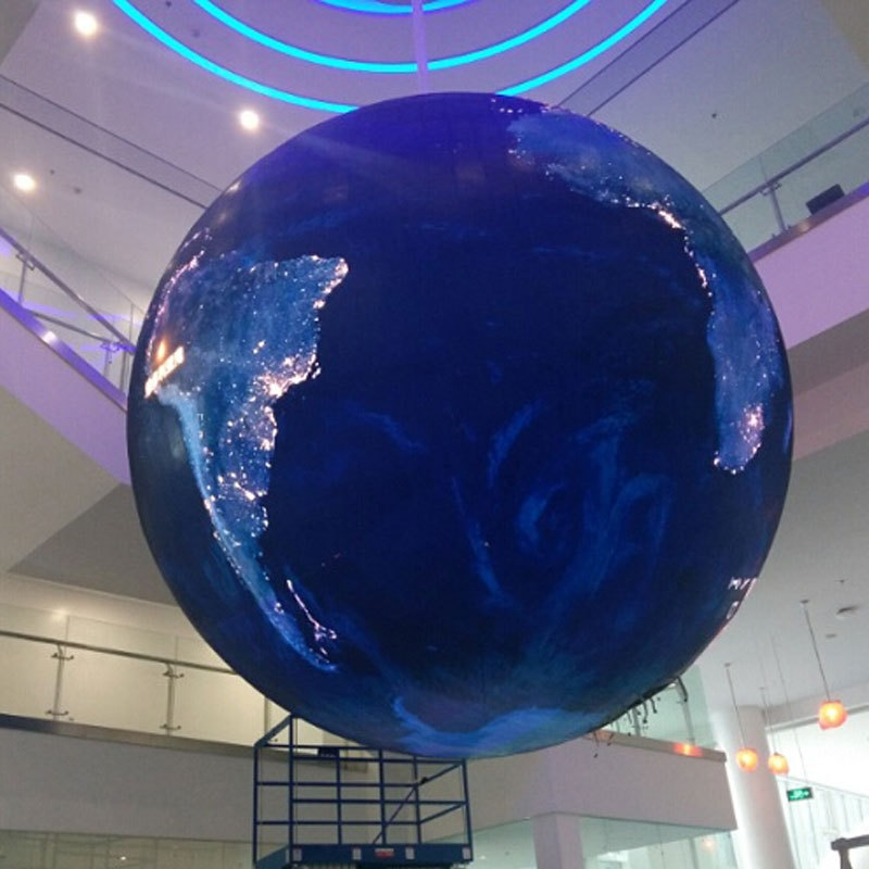 TY New design Indoor Full color 3D ball 360 p4 sphere led display globe led ball display